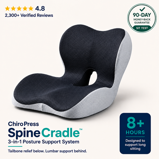 SpineCradle | 3-in-1 Driver's Posture Support System for Rideshare Drivers